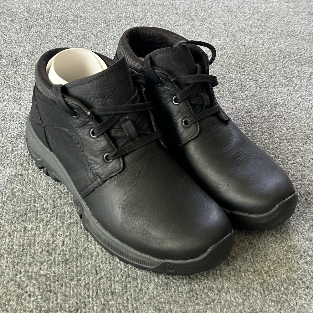 Merrell Anvik Pace Chukka Boots Mens Size 8.5 Black‎ Leather Hiking Outdoor